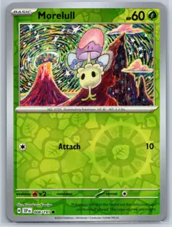 Morelull - Reverse Holo - Surging Sparks 008/191 Tomokazu Komiya Pokemon Card NM - Image 1