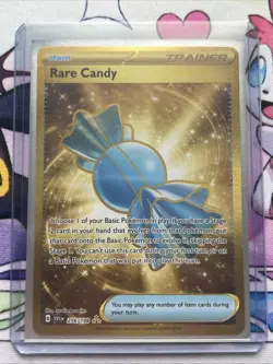Pokemon TCG Rare Candy Scarlet & Violet Base Set Hyper Rare Card 256/198 - Image 1