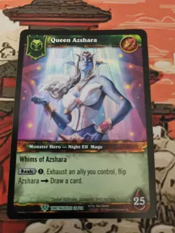 World of Warcraft Queen Azshara Timewalkers 27/30 TCG 2012 Wow Card - Image 3