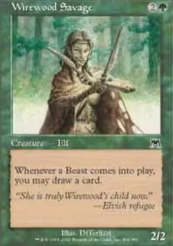 Wirewood Savage x4 - Onslaught - Moderate Play, English - Onslaught - Image 1