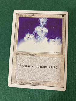 Holy Strength, Revised Edition, Magic the Gathering MTG - Image 1