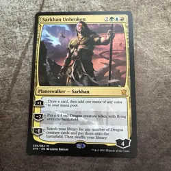 Sarkhan Unbroken - Dragons of Tarkir - MTG Magic the Gathering - LP - Image 1