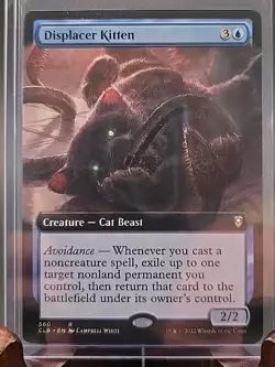 Displacer Kitten (Extended Art) Battle for Baldur's Gate MTG Regular LP - Image 3