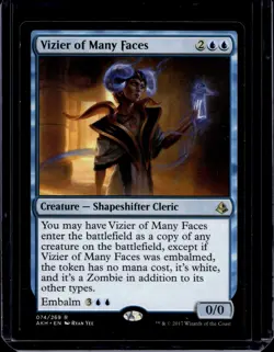 MTG Magic the Gathering Vizier of Many Faces (74/347) Amonkhet LP - Image 1