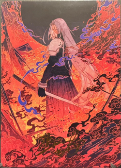 MTG Final Fantasy Art Series Nibelheim Aflame Gold-Stamped Signature 35/53 - Image 1