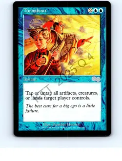 Turnabout #105 Uncommon Urza's Saga MTG NP Near Mint or Better - Image 1