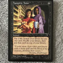 Wizards of the Coast Vampiric Tutor MTG Instant 1996 Black Gary Leach - Image 1