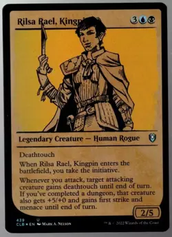 Rilsa Rael, Kingpin 439 Showcase Uncommon Foil Baldur's Gate MTG NM - Image 1