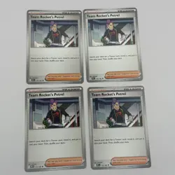 4x Pokemon Team Rocket's Petrel 176/182 NM Playset SV10 Destined Rivals Non-Holo - Image 2