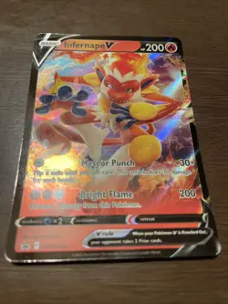 Pokemon TCG Infernape v SWSH252 Black Star Promo Holo Card - Image 3