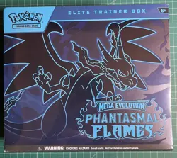 Pokemon Mega Evolution Phantasmal Flames Elite Trainer Box ETB - Image 1