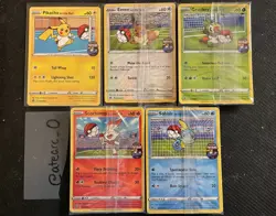 Pokemon Futsal On The Ball Football set, 5 Promo cards 4/5 Sealed - Image 1