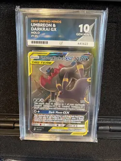 Umbreon & Darkrai GX Pokemon Unified Minds 2019 125/236 ACE 10 - Image 1