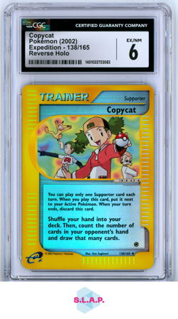 COPYCAT EXPEDITION REVERSE HOLO 138/165 POKEMON CGC 6 - Image 1