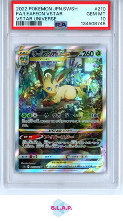 FA/LEAFEON VSTAR POKEMON JAP SWSH VSTAR UNIVERSE 2022 210 PSA 10 - Image 1