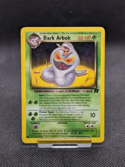 Dark Arbok 19/82 Non Holo Team Rocket Set Rare Pokemon Card LP/Played - Image 1