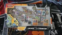 Pokemon TCG Lucario V & Tyranitar V Collector's Box - 14 Packs 820650856716 - Image 1