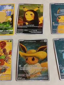 6 Pokemon x Van Gogh Black Star Promo ACG Art Card - READ DESCRIPTION - Image 3