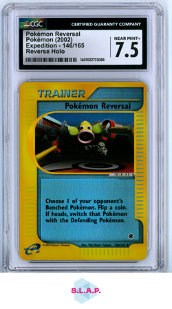 POKEMON REVERSAL EXPEDITION REVERSE HOLO 146/165 POKEMON CGC 7.5 - Image 1