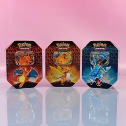3X HIDDEN FATES COLLECTOR TINS POKEMON CHARIZARD RAICHU GYARADOS ENG OVP SEALED - Image 1