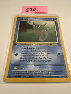 Pokemon Karte Seeper 49/62 First Edition Fossil Deutsch - Image 1