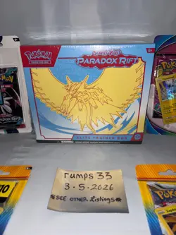 Pokemon Tcg Paradox Rift Elite Trainer Box Etb Sealed + Fusion Strike+Sealed lot - Image 2