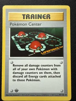 1st Edition Pokemon Center 085/102 Base Set (Shadowless) Regular - LP/NM - Image 1