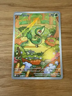 Pokemon TCG Snivy Illustration Rare Black Bolt 87/86 Near Mint Condition - Image 1