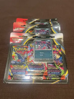 3 Pokemon Phantasmal Flames -Sneasel 3-Pack Booster Blister Factory Sealed - Image 2