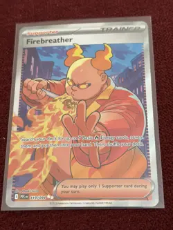 Fire Breather 119/94 Full Art Trainer Holo Me02: Phantasmal Flames Pokemon TCG - Image 1