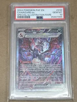 2024 POKEMON PAF EN-PALDEAN FATES SPECIAL ILLUSTRATION RARE CHARIZARD EX PSA 10 - Image 1