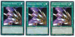 Yu-Gi-Oh! TCG 3x Thousand Knives Mixed Sets x3 COMMON YUGIOH! SPELL SET - Image 1