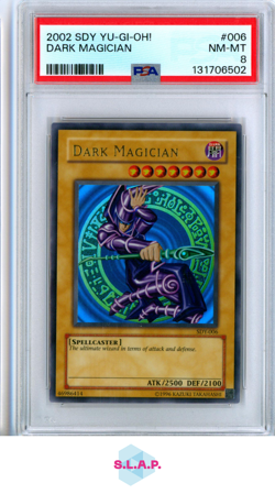 DARK MAGICIAN YU-GI-OH! STARTER DECK: YUGI 2002 006 PSA 8 - Image 1