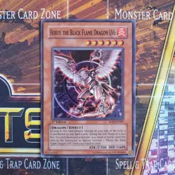 1x Horus the Black Flame Dragon LV6 - Super Rare - SOD-EN007 - 1st Ed - LP - Image 1