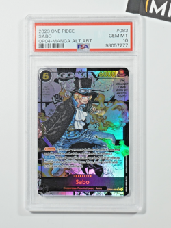 One Piece PSA 10 Sabo #OP04-083 Manga Art Kingdoms Of Intrigue 2023 English - Image 1