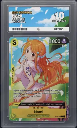 Nami ST29-008 Parallel - Egghead Promo - One Piece CCG - ACE 10 - Image 2