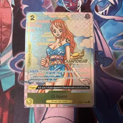 One Piece O-Nami Nami OP06-101 Championship CS 25-26 Stamp Promo - Image 1