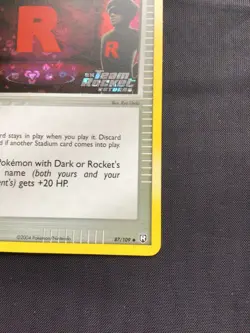 Pokemon Cards: EX Team Rocket Returns Reverse Holo: Rocket's Hideout 87/109 - Image 5