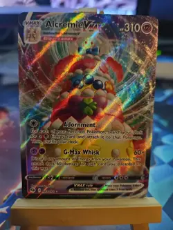 Pokemon Alcremie VMAX TCG Card 23/72 Champions Path Full Art NM - Image 1