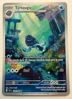 Tirtouga 106/086 Pokemon TCG SV Black Bolt Illustration Rare Holo Near Mint Card - Image 1