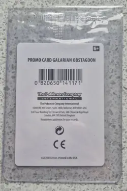Pokemon Card - Galarian Obstagoon -Sealed Promo -Stamped -Sword & Shield-119/202 - Image 2