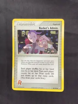 Pokemon Cards: EX Team Rocket Returns Reverse Holo: Rocket's Admin 86/109 - Image 1