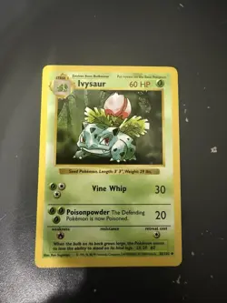 Pokemon TCG Ivysaur Base Set, Shadowless, Regular Card 030/102 - Image 1