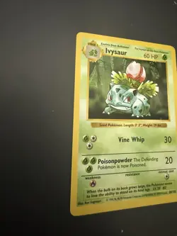 Pokemon TCG Ivysaur Base Set, Shadowless, Regular Card 030/102 - Image 2