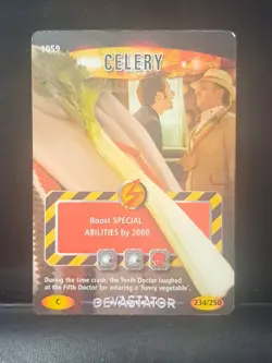 Doctor Who Battles In Time Card Fifth Doctor Celery Devastator 234/250 1059 - Image 1