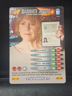 Doctor Who Battles In Time Card Harriet Jones Former Prime Minister 249/250 1074 - Image 1