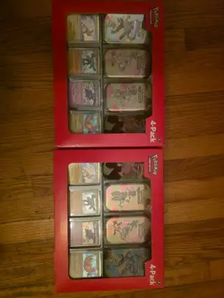 Pokemon 4 Mini Tins + 4 Promo Cards Bundle - 151 SAMS CLUB EXCLUSIVE - 2 Boxes - Image 1