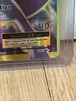 Pokemon Mewtwo EX TCG Full Art Holo Ultra Rare Card 103/108 - Image 2