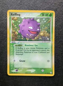 Koffing 61/109 Reverse Holo - Team Rocket Returns Ex Pokemon Card - NM - Image 1