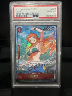 Nami OP01-016 Rare Alternate Art Open Piece Japanese Card - Image 1
